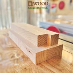 Thumbnail Thanh gỗ thông Dwood vuông đã xử lý làm chân bàn, chân ghế 1