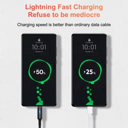 Thumbnail Dây cáp sạc nhanh HDOORLINK cổng Micro USB/ Type C/ iOS 25cm thích hợp cho điện thoại 4