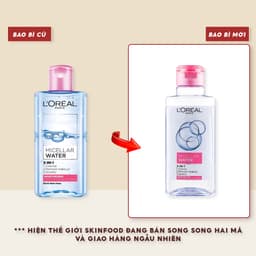 Thumbnail Nước Tẩy Trang Làm Sạch Sâu, Dưỡng Ẩm Cho Mọi Loại Da L'oreal 3-in-1 Micellar Water 400ml 2