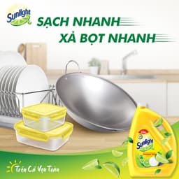 Thumbnail Nước Rửa Chén Bát Sunlight Chanh 100 Sạch Nhanh Xả Bọt Nhanh Rửa Sạch Dầu Mỡ 3.6kg 2