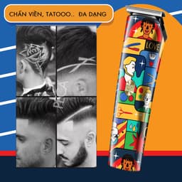 Thumbnail Tông đơ chấn viền Kemei KM-5017H thiết kế độc đáo, có thể cắt tóc, cạo râu, cạo đầu - Hàng chính hãng 3