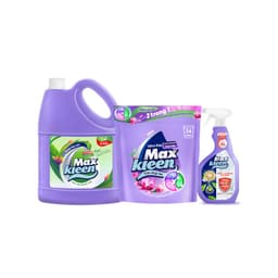 Thumbnail Combo MaxKleen: Chai Lau Sàn 3.6kg Ban Mai Thanh Mát + Túi Viên Giặt Xả + Nước Lau Bề Mặt Đa Năng 1
