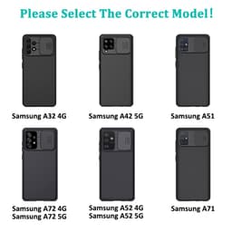 Thumbnail Ốp Lưng CamShield Sang Trọng Nillkin Cho Samsung S25 Ultra S24 Ultra S23 Ultra S22 S21 S20 FE Note 20 Ultra A54 A52S A52 A25 A71 A56 Thanh Trượt Bảo Vệ Camera 3