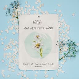 Thumbnail Mặt Nạ Giấy Dưỡng Trắng Mờ Thâm Mụn - Chiết Xuất Hoa Nhung Tuyết RIORI HANA 4