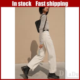 Thumbnail Quần jeans ống rộng thời trang dành cho nữ 1