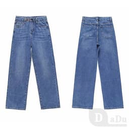 Thumbnail Quần Jean Dài Palazzo Ống Rộng Thời Trang Cho Phụ Nữ 4