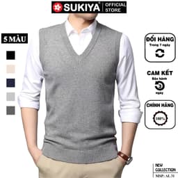 Thumbnail Áo Len Ghile Nam SUKIYA Chất Len Lông Cừu Mềm Mịn Hàng Cao Cấp AL31 1