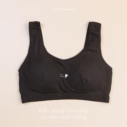 Thumbnail Áo lót học sinh Purecotton MÀU ĐEN cá tính cho bé gái mới lớn chất liệu cotton cao cấp PC027 3