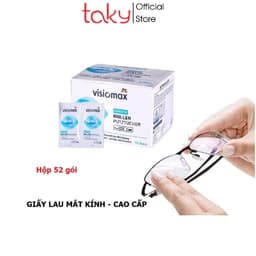 Thumbnail Khăn Lau Mắt Kính - Taky, Hộp 52 Gói - Hàng Cao Cấp - An Toàn, Sạch - Bảo Vệ Kính Khỏi Bụi Bẩn, Vân Tay, Mờ - 7226 1