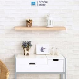 Thumbnail Kệ Thanh Ngang Treo Âm Tường Rộng 20cm, Gỗ Dày 25mm Màu Oak 389 SIB Decor KT005 2