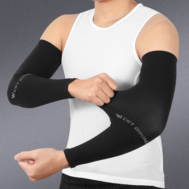 Ảnh Set 2 Găng Cánh Tay Chống Nắng WEST BIKING Bảo Vệ Khỏi Tia UV Dành Cho Người Chạy Bộ Mùa Hè 3