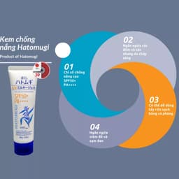 Thumbnail Kem chống nắng Reihaku Hatomugi SPF50+ PA++++ 80g dưỡng ẩm và làm sáng da chiết xuất ý dĩ - Bahachiha 2