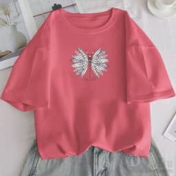 Thumbnail Áo Thun Tay Ngắn Dáng Rộng Plus Size Phong Cách Hàn Quốc  Áo Thun NgắN Tay DáNg Ôm ThờI Trang Cho Nữ 3