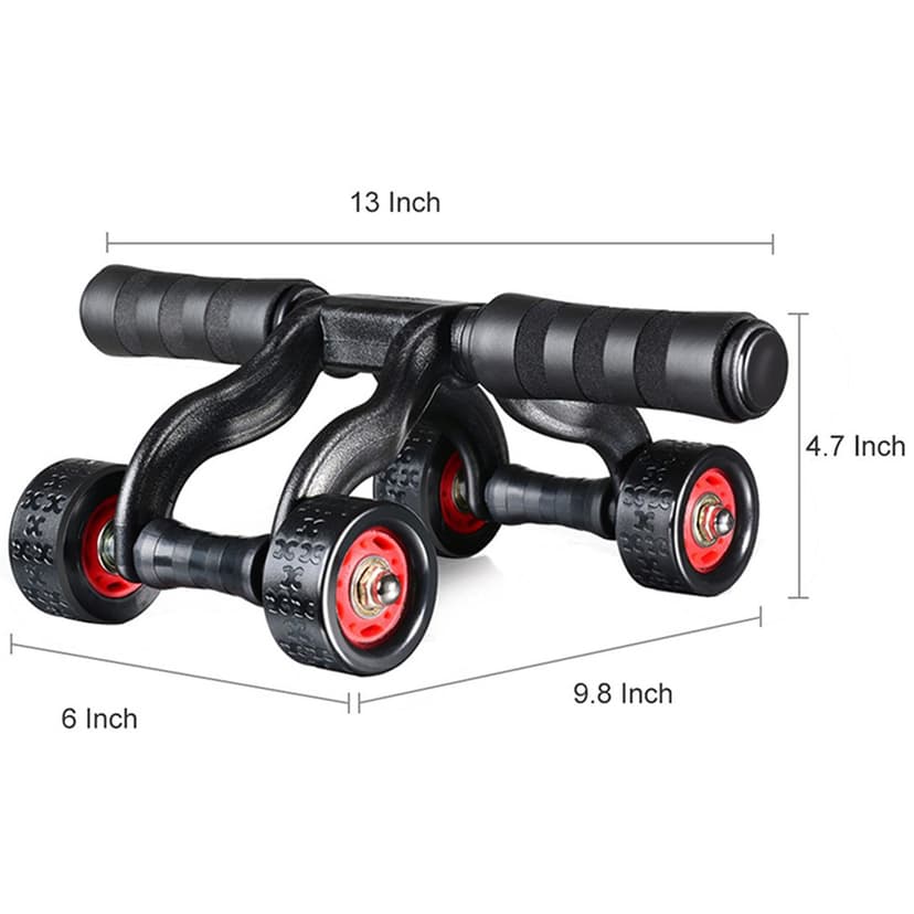 Ảnh Con Lăn 4 Bánh Tập Cơ Bụng Chính Hãng Amalife – Dụng Cụ Tập Cơ Bụng 4 Bánh – Tập Thể Hình, Tập Gym, Tập Cơ Bụng 6 Múi 3