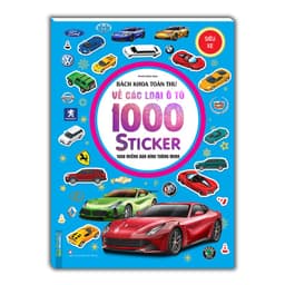 Thumbnail Sách - Bách khoa toàn thư về các loại ô tô - 1000 miếng dán hình thông minh - Siêu xe(tặng 8 trang sticker) 1