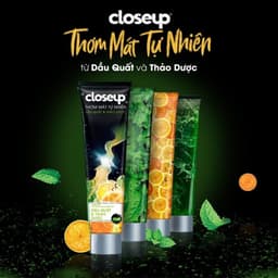 Thumbnail Combo 3 Kem đánh răng dạng gel sạch khuẩn Closeup Thơm Mát Tự Nhiên Dầu Quất, Thảo Dược 230g 3