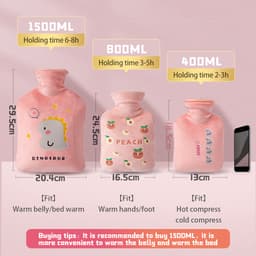 Thumbnail Túi nhung chườm nóng JUJIAJIA chống trượt không nổ giữ ấm lâu 2
