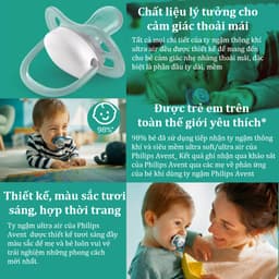 Thumbnail Philips Avent núm ty ngậm thông khí 0-6 tháng, vỉ đôi SCF080/05 SCF080/06 2