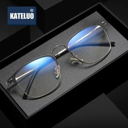 Thumbnail Kính mắt thời trang nam KATELUO hình vuông thiết kế đơn giản 9810 chống bức xạ / ánh sáng xanh UV400 màu tùy chọn 2