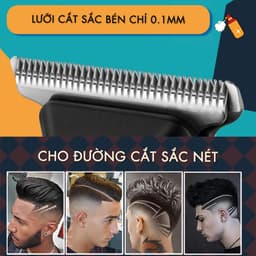 Thumbnail Tông đơ chấn viền Kemei KM-MAX5090 màn hình LCD thông minh, thiết kế độc đáo, có thể cắt tóc,chấn viền, cạo râu 2