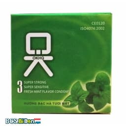 Thumbnail Bao cao su OKHQ bạc hà mát lạnh cho cảm giác thăng hoa hộp 3 Bao GEMHOME 1