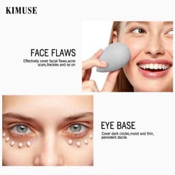 Thumbnail Kem che khuyết điểm KIMUSE chống nước lâu trôi kèm mút trang điểm 50g 4