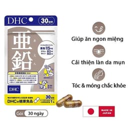 Thumbnail Combo Viên uống DHC Ngừa mụn Mờ thâm 30 Ngày (Kẽm 30 Viên/gói & Vitamin C 60 Viên/gói) 3