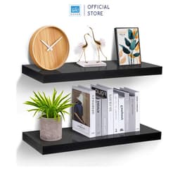 Thumbnail Kệ Treo Tường Rộng 20cm, Dày 25mm Màu Đen SIB Decor Chiều Dài 60/80cm KT005 2
