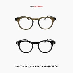 Thumbnail Gọng kính mắt tròn DOKCRAZY LECO nhựa sinh học cao cấp, dáng Hàn Quốc, chống ánh sáng xanh, UV400 3