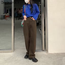 Thumbnail Quần jeans DaDuHey thời trang nữ ống rộng lưng cao 6 màu lựa chọn thời trang 3