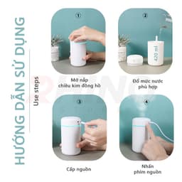 Thumbnail Máy phun sương,  tinh dầu Rhino H901 tạo ẩm dung tích 420ml 4