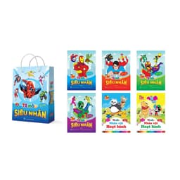 Thumbnail Sách - Tô Màu Siêu Nhân Dành Cho Bé 2-6 Tuổi (6 Cuốn) 1