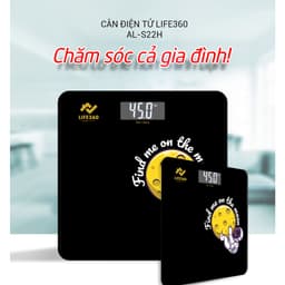 Thumbnail Cân Điện Tử Sức Khỏe Life360 AL-S22H - Cân Điện Tử Thông Minh, Mặt Kính Cường Lực,Hàng Chính Hãng 3