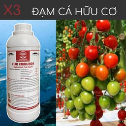 Thumbnail Phân đạm cá Docneem, phân cá Fish Emulsion hữu cơ cho hoa hồng, rau sạch, hoa, cây cảnh trong nhà ngoài trời, chai 1L 1