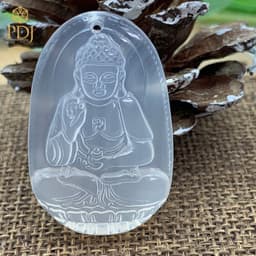 Thumbnail Mặt phật bản mệnh A Di Đà - tuổi Tuất, tuổi Hợi - tặng kèm dây dù đeo và hộp đựng - M000086 - Trang sức PDJ 1
