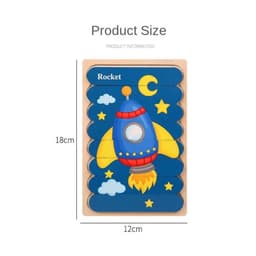 Thumbnail Đồ Chơi Montessori Benrikids Tranh Ghép Hình Que Kem Domino Bằng Gỗ 2 Trong 1 Cho Bé Phát Triển Trí Tuệ 1