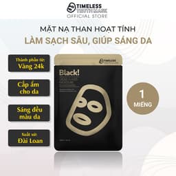 Thumbnail Mặt nạ vàng 24K than hoạt tính dưỡng ẩm, giúp da mềm mại và sáng mịn Timeless Truth Mask - Gold Flackes (30ml/miếng) 2