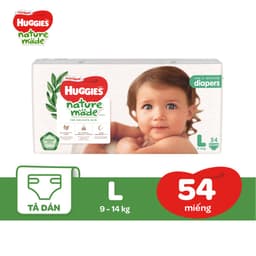 Thumbnail Tã Dán Huggies Platinum Nature Made Size NB60/S82/M64/L54/XL44/XXL36 2