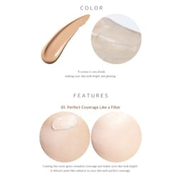 Thumbnail Kem Nền Mỏng Nhẹ Tự Nhiên Lâu Trôi BOM BB Cream SPF 50 PA +++ 40ml 3