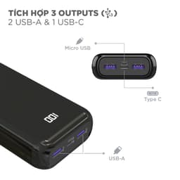 Thumbnail Sạc dự phòng Energizer 20000mAh UE20011PQ - Tích hợp sạc nhanh đa nền tảng, sạc nhanh 2 chiều cổng USB-C, chính hãng 4