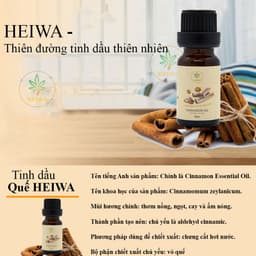 Thumbnail Tinh dầu Quế 50ML thương hiệu HEIWA nhập khẩu Ấn Độ có giấy kiểm định đuổi muỗi, thơm phòng khử mùi cực tốt 2