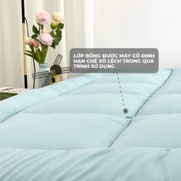 Thumbnail Topper nệm K-Bedding By Everon, tăng tiện ích, bảo vệ & làm mềm nệm, chất liệu gòn lông vũ, dày 5cm 4