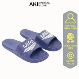 Thumbnail Dép Xốp Quai Ngang Mira Tím Than Thể Thao Nam Nữ Chính Hãng 1