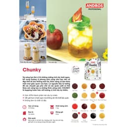 Thumbnail Mứt Pha Chế Dưa Lưới & Đào - Có miếng trái cây thật - Nguyên liệu pha chế - ANDROS CHUNKY - 1kg 4