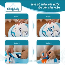Thumbnail Khăn tắm cho bé - made in Việt Nam 100% Cotton Comfybaby - phù hợp sử dụng như chăn đắp, quấn ủ bé 3