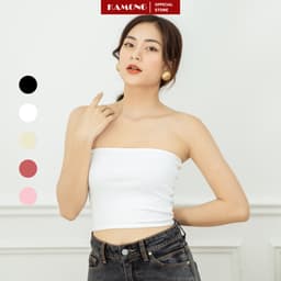 Thumbnail Áo ống quây ngực KAMONG không mút chất liệu thun cotton 100% co dãn nhiều màu, nhiều size A143 1