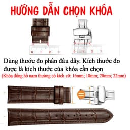 Thumbnail Khóa bướm cao cấp Bụi Leather P106-2 nút bấm bằng thép mạ tĩnh điện không rỉ 2