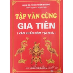 Thumbnail Sách - Tập văn cúng gia tiên (Văn khấn nôm tại nhà) 1