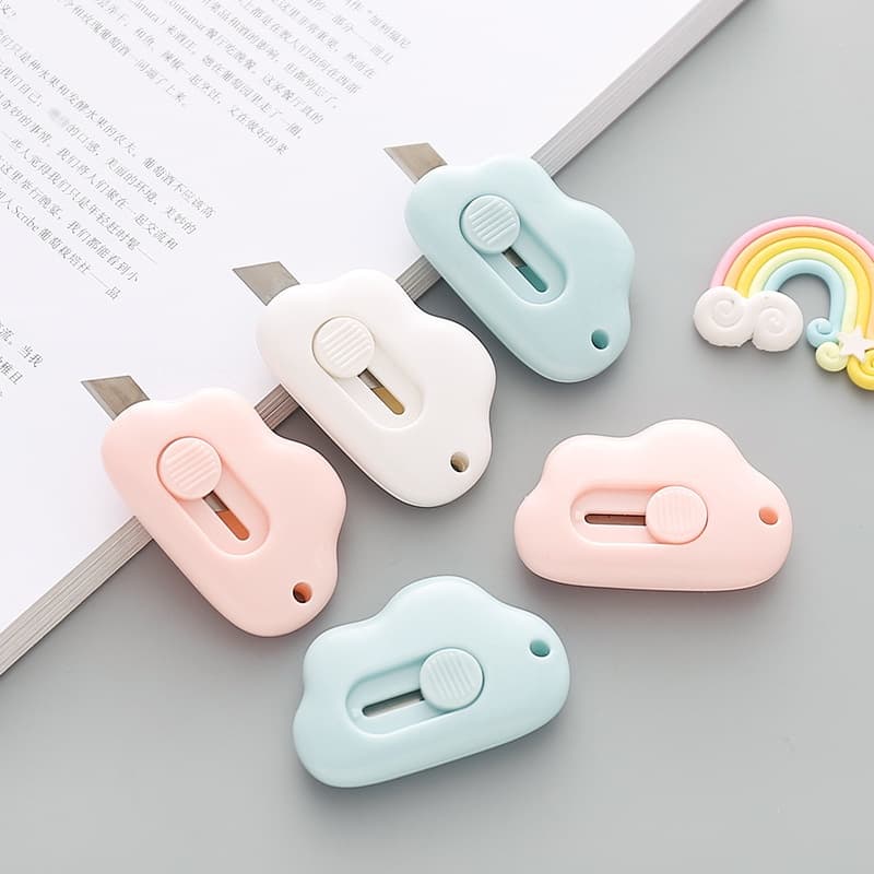 Ảnh Dao rọc giấy JUJIAJIA mini màu macaron dễ thương tiện lợi dành cho học sinh 2