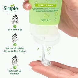Thumbnail Sữa Rửa Mặt Dưỡng Ẩm Cho Da Dầu Mụn Nhạy Cảm Simple Kind To Skin Refreshing Facial Wash 150ml 2